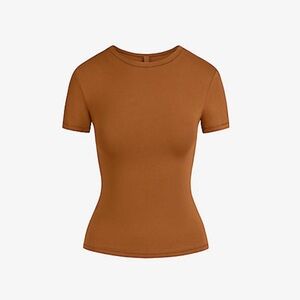 SKIMS burnt orange shirt